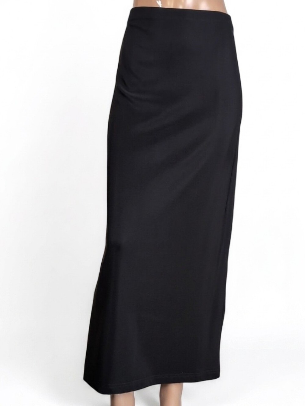 Miss California Black Maxi Skirt Vintage Womens Plus Size 1XL Tube Made in USA
